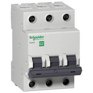 Фото Schneider Electric Easy9 EZ9F34350 Автоматический выключатель трехполюсный 50А (4.5 кА, C)