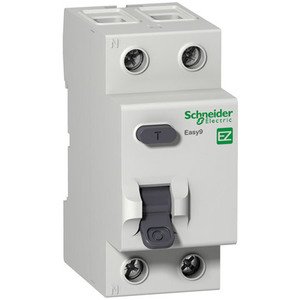 Фото Schneider Electric Easy9 EZ9D34625 Автоматический выключатель дифференциального тока однополюсный + нейтраль C25A 30мА (тип АС, 4.5кА)