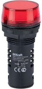 Фото DEKraft 25003DEK ЛК-22 Лампа коммутационная ADDS Ø22 мм (LED, красная, IP54, 220В АС)