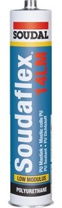 Фото Soudal Soudaflex 14 LM 103255 Низкомодульный полиуретановый герметик (серый, 310 мл)