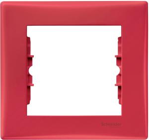 Фото Schneider Electric Sedna SDN5800141 Рамка 1-постовая (горизонтальная, красная)