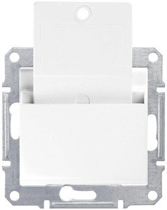 Фото Schneider Electric Sedna SDN1900121 Выключатель для ключ-карты (10 А, под рамку, скрытая установка, белый)