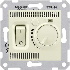 Фото Schneider Electric Sedna SDN6000147 Термостат для электронагревательных приборов +5…+30°С (10 А, 220 В, под рамку, скрытая установка, бежевый)