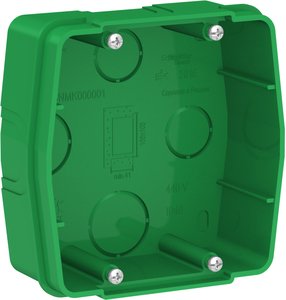 Фото Schneider Electric Blanca BLNMK000001 Коробка для силовых розеток (вертикальная, с/у, зеленая)