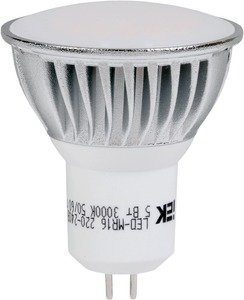 Фото IEK LLP-MR16-3-230-30-GU5 Лампа светодиодная PRO MR16 софит 3Вт 180Лм 230В 3000К GU5.3 (блистер)