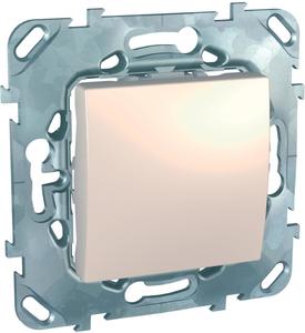 Фото Schneider Electric Unica MGU5.201.25ZD Выключатель одноклавишный (10 А, под рамку, скрытая установка, бежевый)