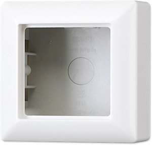 Фото Jung AS500 AS581AWW Коробка c рамкой для наружного монтажа (универсальная, белая)