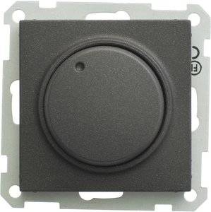 Фото Schneider Electric W59 SR-5S0-6-86 Светорегулятор поворотный (300 Вт, R+C, под рамку, скрытая установка, черный бархат)