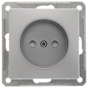 Фото Schneider Electric W59 RS16-151-5-86 Розетка со шторками (16 А, под рамку, скрытая установка, матовый хром)