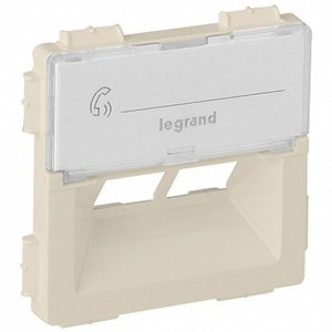 Фото Legrand Valena Life 755381 Крышка розетки телефонной/компьютерной (RJ11/RJ45, надпись, слоновая кость)