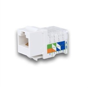 Фото Legrand Quteo 632703 Коннектор компьютерный (RJ45, cat.5e, Keystone, механизм)