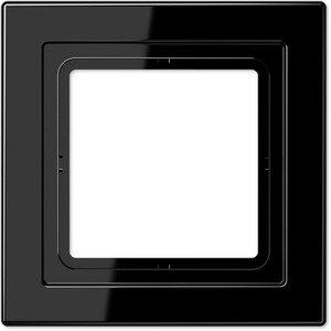 Фото Jung LS-design LSD981SW Рамка 1-постовая (универсальная, черная)