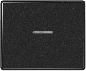 Фото Jung SL500 SL590KOSW Клавиша одиночная с линзой (черная)
