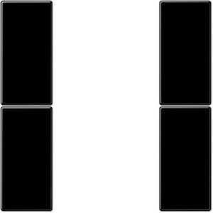 Фото Jung LS LS502TSASW Комплект клавиш 2 группы для кнопочного модуля (черный)