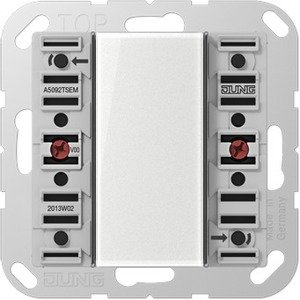 Фото Jung A500 A5092TSEM Модуль кнопочный дополнительный KNX 2 группы (скрытая установка, механизм)