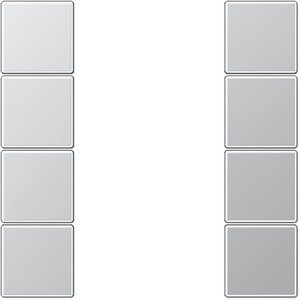 Фото Jung LS AL2504TSA Комплект клавиш 4 группы для кнопочного модуля (алюминий)