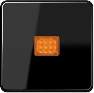 Фото Jung CD500 CD590KOSW Клавиша одиночная c большим окошком (черная)