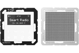 Фото Jung RADA518WW Смарт радио с одним динамиком (моно, под рамку, скрытая установка, белый)