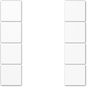 Фото Jung LS LS504TSAWW Комплект клавиш 4 группы для кнопочного модуля (белый)