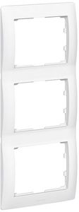 Фото Legrand Galea Life 771007 Рамка 3-постовая (вертикальная, white)