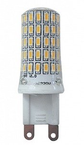 Фото Jazzway 1039064B Лампа PLED-G9 7W 2700K 400Lm 175-240V (пластик d16*50мм)
