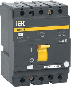Фото IEK SVA20-3-0016 Автоматический выключатель ВА88-33 3Р 16А 35кА