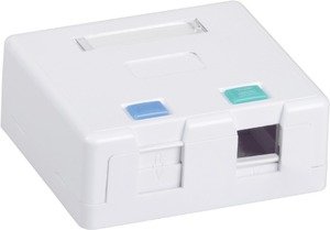 Фото IEK CS2-022 ITK Корпус настенной розетки для 2 мод. Keystone Jack