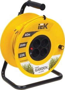 Фото IEK WKP23-10-04-40 Катушка УК40 с т/з 4 места 2Р/40м 2х1,0 мм2 "Garden"