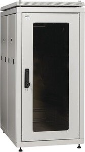 Фото IEK LN35-18U61-G ITK Шкаф сетевой 19" LINEA N 18U 600х1000 мм стеклянная передняя дверь серый