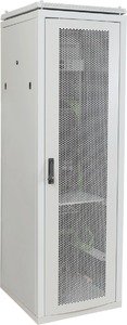 Фото IEK LN35-24U66-P ITK Шкаф сетевой 19" LINEA N 24U 600х600 мм перфорированная передняя дверь серый