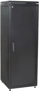 Фото IEK LN05-42U68-M ITK Шкаф сетевой 19" LINEA N 42U 600х800 мм металлическая передняя дверь черный