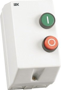 Фото IEK KKM16-012-380-00 Контактор КМИ11260 12А в оболочке Ue=380В/АС3 IP54