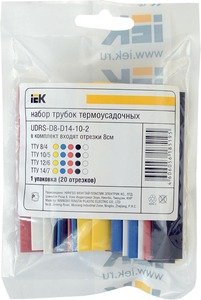 Фото IEK UDRS-D3-D6-10-10 Набор ТТУ 6/3 (4хЧ, 2хБ, К, С, Ж, З) 10х10см/упак