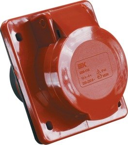 Фото IEK PSR42-016-4 Розетка 414 скрытая 3Р+Е 16А 380В IP44