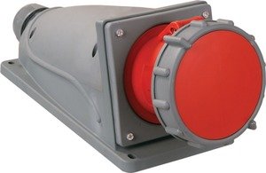 Фото IEK PSN12-063-4 Розетка стационарная ССИ-134 63А-6ч/380-415В 3Р+РЕ IP67 MAGNUM