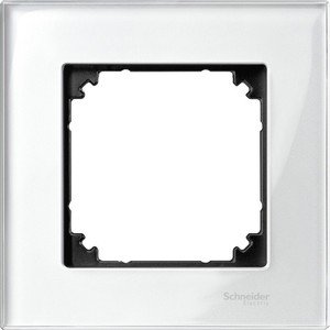 Фото Schneider Electric Merten M-Elegance MTN404119 Рамка 1-постовая (универсальная, белый бриллиант)