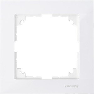 Фото Schneider Electric Merten M-Pure Decor MTN4010-3619 Рамка 1-постовая (универсальная, полярно-белый)