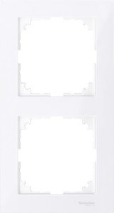 Фото Schneider Electric Merten M-Pure Decor MTN4020-3625 Рамка 2-постовая (универсальная, белый)