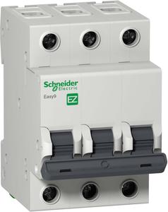 Фото Schneider Electric Easy9 EZ9F14310 Автоматический выключатель трехполюсный 10А (4.5 кА, B)