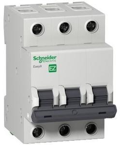Фото Schneider Electric Easy9 EZ9F14306 Автоматический выключатель трехполюсный 6А (4.5 кА, B)