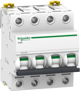 Фото Schneider Electric Acti 9 A9F79420 Автоматический выключатель четырехполюсный 20А (6 кА, C)