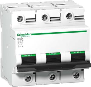 Фото Schneider Electric Acti 9 A9N18467 Автоматический выключатель трехполюсный 63А (15 кА, C)