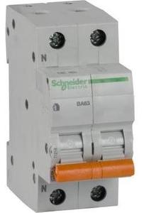 Фото Schneider Electric Домовой 11218 Автоматический выключатель однополюсный+N 50А (4.5 кА, C)
