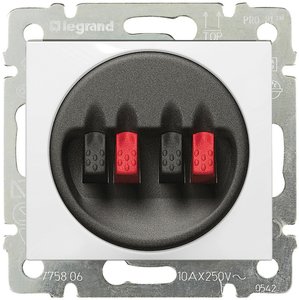 Фото Legrand Valena DIY 694283 Розетка аудио (2хAudio, под рамку, скрытая установка, белая)