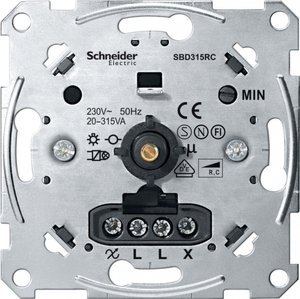 Фото Schneider Electric Merten Antique MTN5136-0000 Светорегулятор поворотный (315 Вт, механизм, с возм. подсветки, с/у, с возм. о/у)