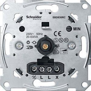 Фото Schneider Electric Merten Antique MTN5137-0000 Светорегулятор поворотный (630 Вт, механизм, ЭПРА, возм. упр. с 2х мест, с/у)