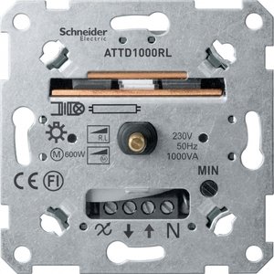 Фото Schneider Electric Merten Antique MTN5135-0000 Светорегулятор поворотно-нажимной (1000 Вт, механизм, возм. упр. с 2х мест, с/у, с возм. о/у)