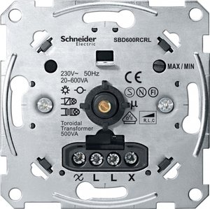 Фото Schneider Electric Merten Antique MTN5139-0000 Светорегулятор поворотно-нажимной (600 Вт, механизм, с возм. подсветки, возм. упр. с 2х мест, с/у, с возм. о/у)
