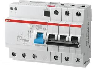 Фото ABB DS203 2CSR253001R1104 Автоматический выключатель дифференциального тока трехполюсный 10A 30мА (тип AC)