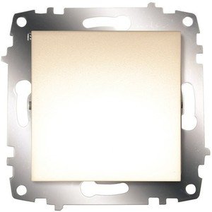 Фото ABB Zena 609-012500-203 Выключатель двухклавишный (10 А, под рамку, подсветка, с/у, жемчужный)